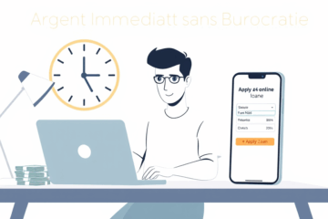 Image symbolisant la rapidité et la simplicité des prêts immédiats sans bureaucratie.