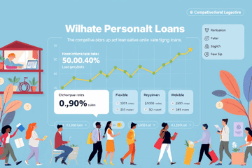 Image représentant un prêt personnel à taux compétitifs pour financer divers projets.