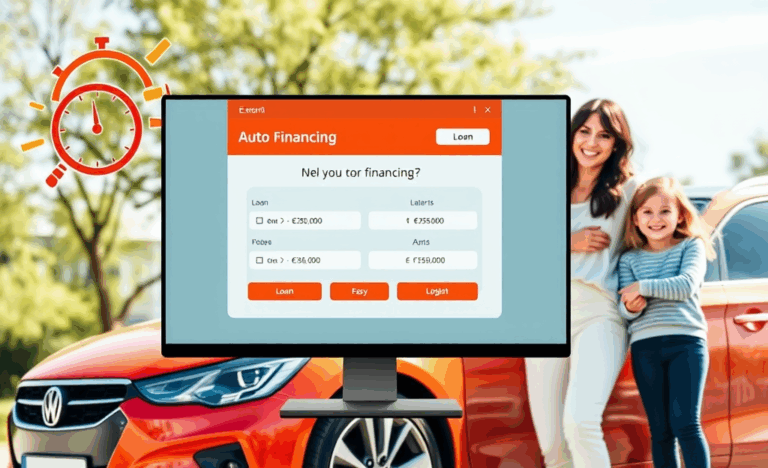 Image représentant le financement rapide pour une nouvelle voiture.
