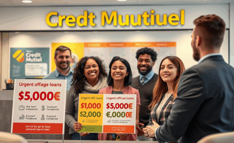 Image illustrant le prêt personnel du Crédit Mutuel pour les urgences financières.