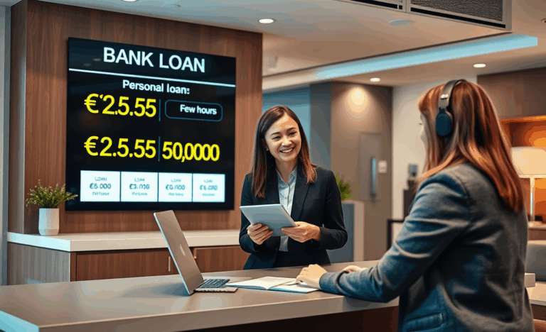 Image illustrant le prêt personnel proposé par bpost banque, avec un processus de libération rapide des fonds.