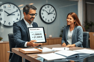 Image représentant un prêt personnel rapide pour les urgences financières.