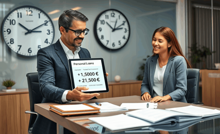 Image représentant un prêt personnel rapide pour les urgences financières.