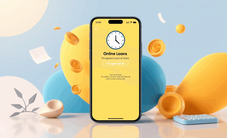 Image illustrant les avantages des prêts personnels pré-approuvés avec taux promotionnels et dépôt immédiat.