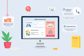 Image illustrant le Prêt Personnel en ligne avec une évaluation améliorée de score de crédit.