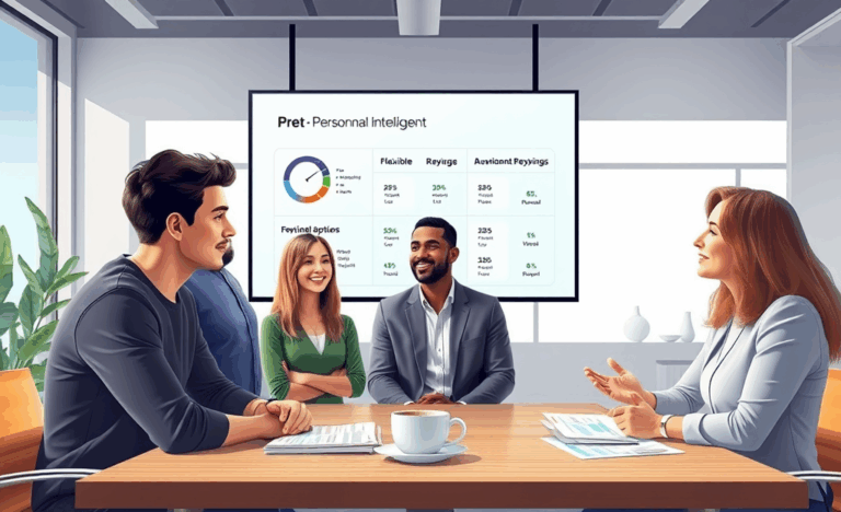 Illustration d'un prêt personnel intelligent avec des options de remboursement flexibles.