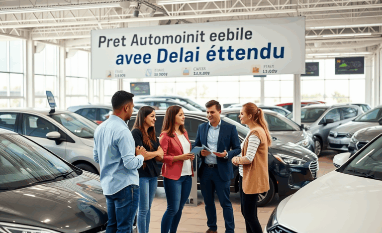 Illustration des avantages du Prêt Automobile avec Délai Étendu.