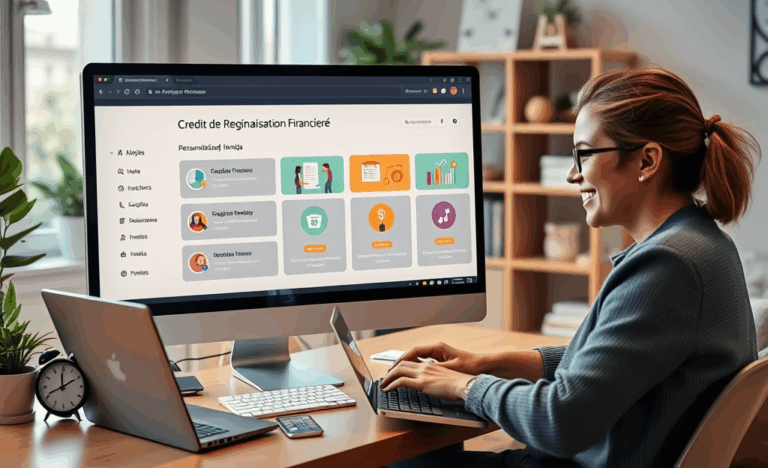 Image illustrant le crédit de régularisation financière et son processus rapide et personnalisé.