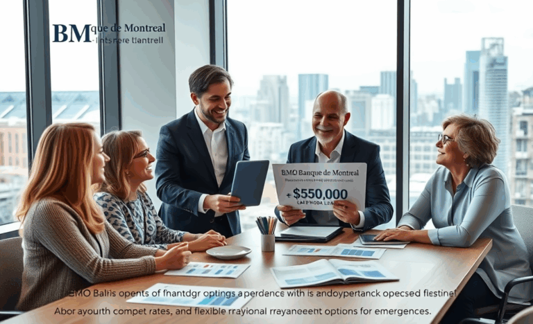 Image illustrant le prêt personnel BMO Banque de Montréal pour un crédit d'urgence.
