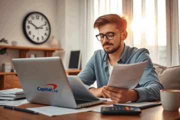 Image représentant un prêt personnel pour urgences financières avec Capital One.