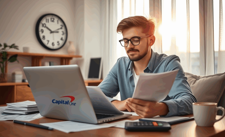 Image représentant un prêt personnel pour urgences financières avec Capital One.