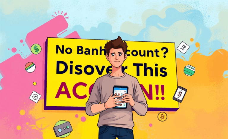 Illustration d'une alternative financière sans compte bancaire.