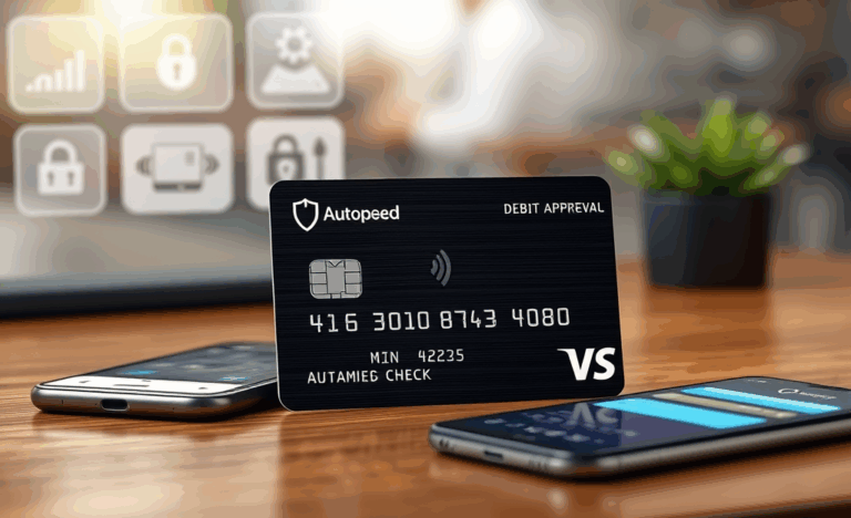 Image illustrant la carte avec approbation automatique, un outil financier pour éviter les découverts.