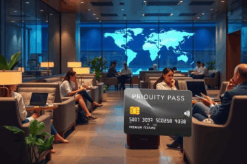Carte d'accès aux salons VIP dans les aéroports.