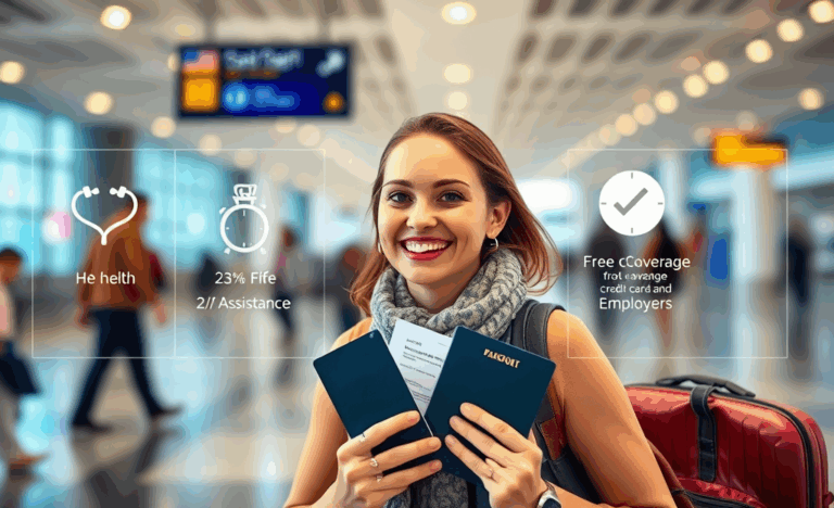 Avantages de voyage avec assurance gratuite illustrés