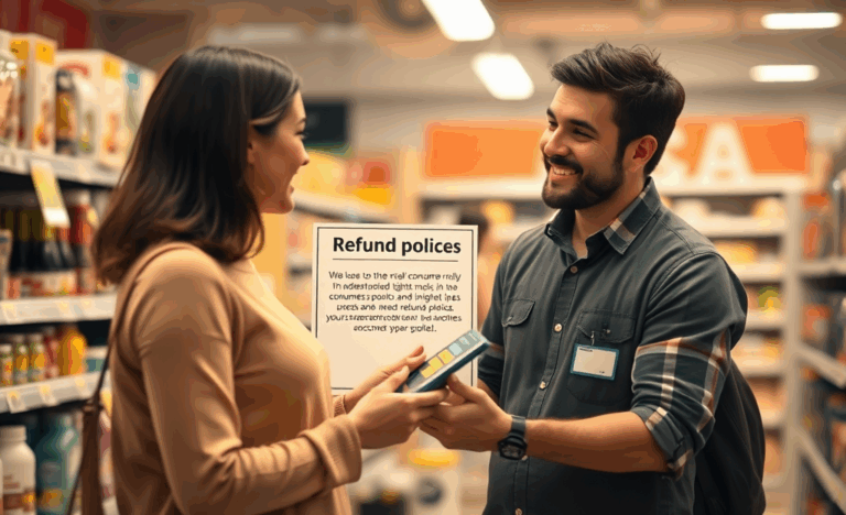 Un consommateur explorant les droits de remboursement sur ses achats.