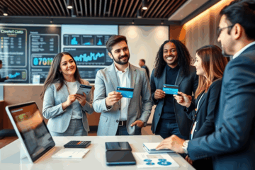 Image représentant une carte de crédit avec des augmentations de crédit.