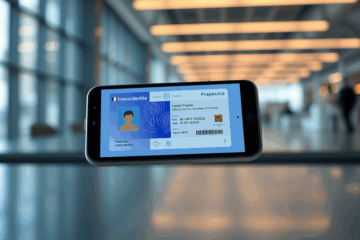 Image illustrant la nouvelle carte approuvée uniquement avec un téléphone portable.