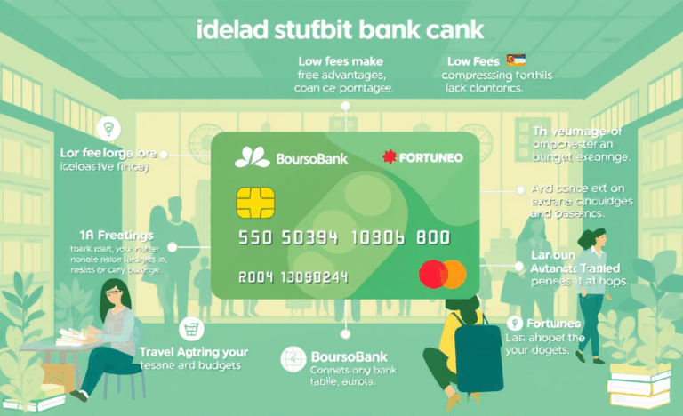 Étudiants découvrant la carte bancaire idéale pour gérer leur budget.