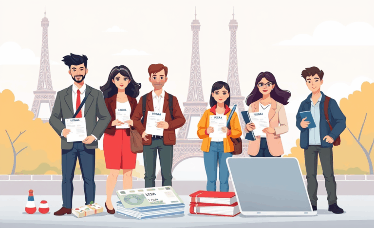 Étrangers avec un visa temporaire en France
