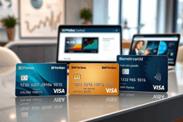 Image représentant les différentes cartes bancaires proposées par BNP Paribas