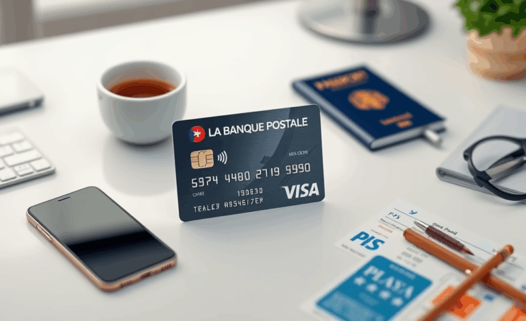 Illustration des avantages de la Carte La Banque Postale Visa pour les utilisateurs.