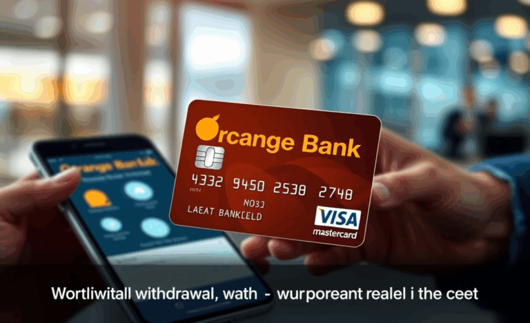 Image de la Carte Orange Bank mettant en avant sa fonctionnalité numérique.