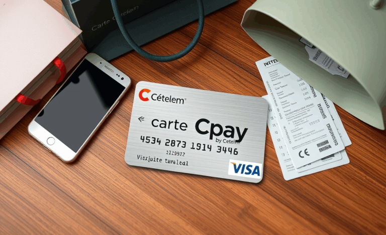 Image illustrant les avantages de la Carte Cetelem pour les achats et le crédit.