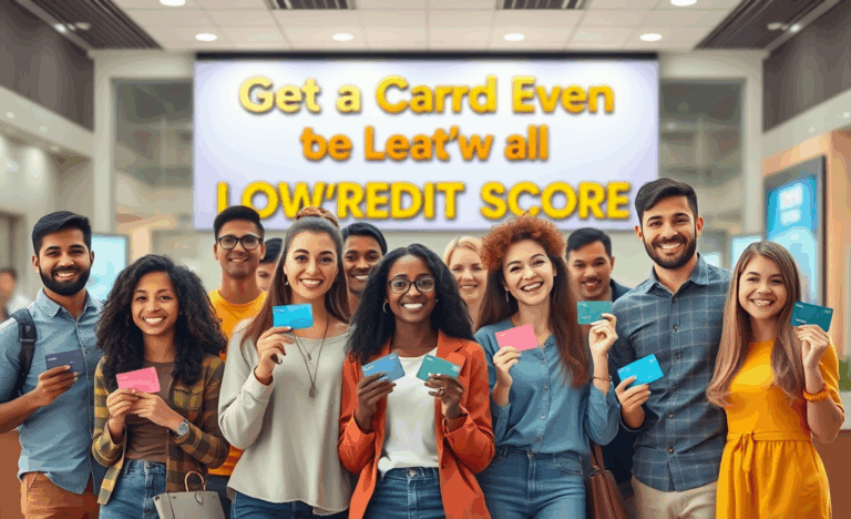 Image illustrant les options de cartes disponibles pour les personnes avec un faible score de crédit.