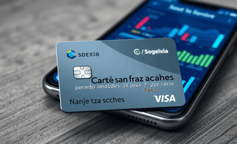 Image d'une carte bancaire sans frais cachés pour des transactions simples et transparentes.