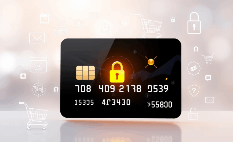 Image d'une carte de paiement sécurisée pour les achats en ligne.