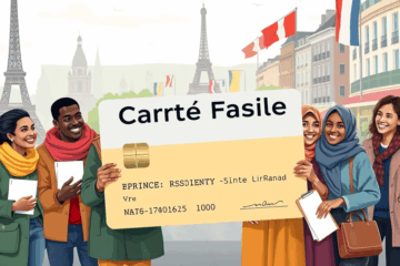 Image illustrant la carte facile pour les immigrants en France.