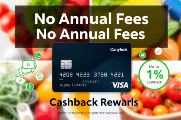 Image d'une carte de crédit sans frais annuels avec cashback.