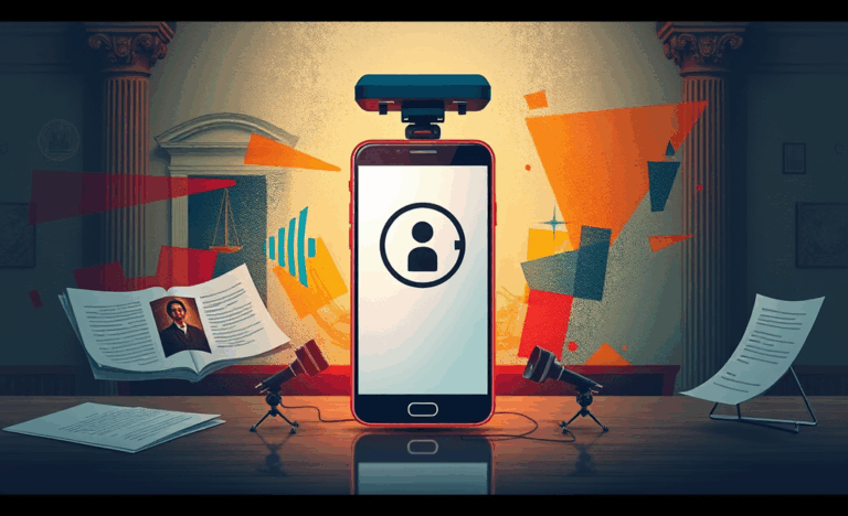 Illustration de l'approbation directe par téléphone portable utilisée dans les enquêtes judiciaires.