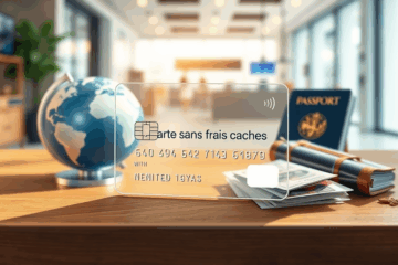 Image d'une carte bancaire sans frais cachés, symbolisant la transparence financière.