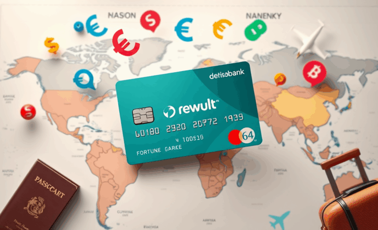 Carte internationale sans frais de conversion pour voyages.