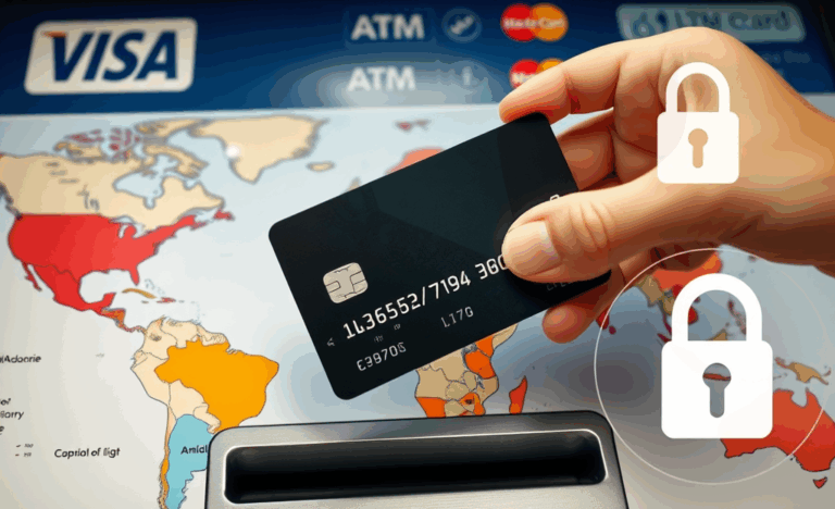 Image d'une carte bancaire pouvant être envoyée à l'étranger.