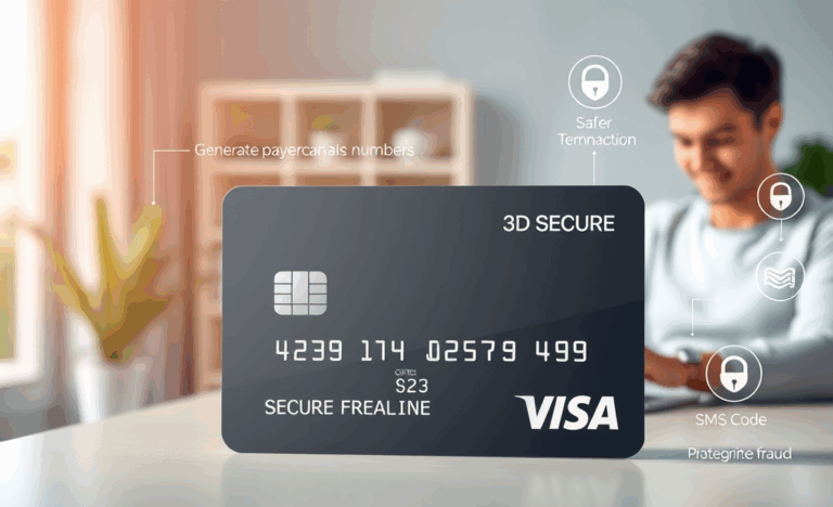 Image d'une carte de crédit sécurisée pour achats en ligne.