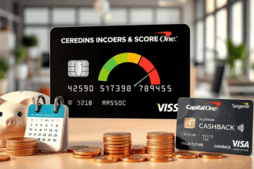 Image représentant une carte de crédit et une augmentation de score de crédit.