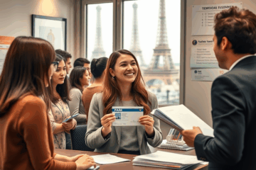 Image illustrant l'acceptation d'une résidence temporaire en France.