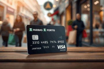 Image de la Carte BNP Paribas Fortis Visa, symbole de sécurité et de praticité pour les paiements.
