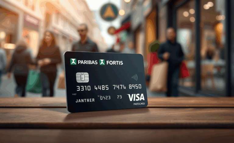 Image de la Carte BNP Paribas Fortis Visa, symbole de sécurité et de praticité pour les paiements.