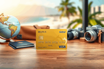Image de la Carte Belfius Visa Gold, une solution de paiement sécurisée pour les voyageurs.