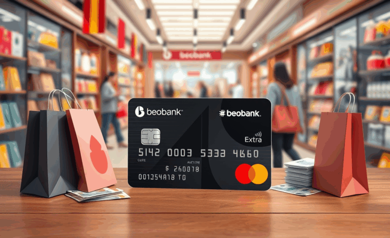 Carte Beobank Extra Mastercard montrant ses avantages
