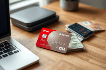 Image représentant la Carte Bpost Banque Visa, une carte de paiement moderne et sécurisée.