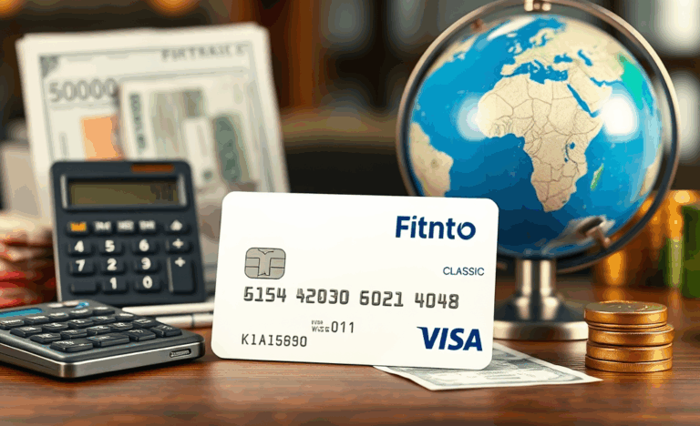 Image de la Carte Fintro Visa Classic illustrant ses avantages.