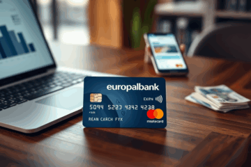 Image de la Carte Europabank Mastercard montrant ses caractéristiques et avantages.