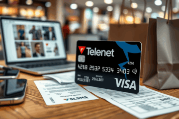 Illustration de la Carte Telenet Visa, une solution pratique pour des paiements sécurisés.