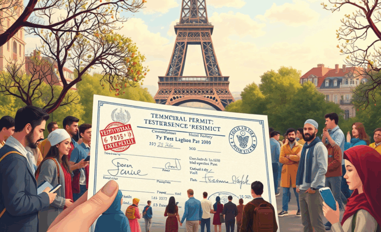 Image illustrant le concept d'une résidence temporaire en France.