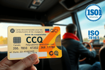 Illustration de la carte recommandée pour conducteurs et voyageurs, un document clé pour la conformité et la sécurité routière.
